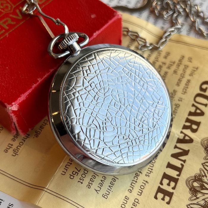 Lata 1950., Services. Zegarek kieszonkowy. Made in Great Britain.