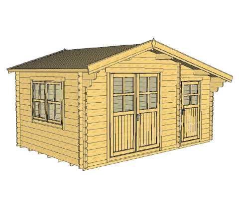 Domek Ogrodowy narzędziowy Anastazja 13m2 450x300cm 35mm z podłogą