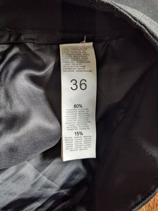 Eleganckie spodnie czarne 36 Mohito długie proste do pracy