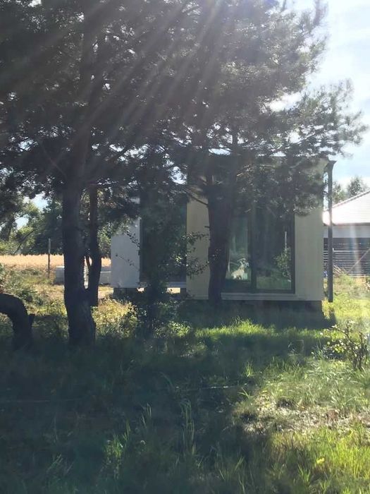 Dom modułowy 35 m2 całoroczny, duże przeszklenia