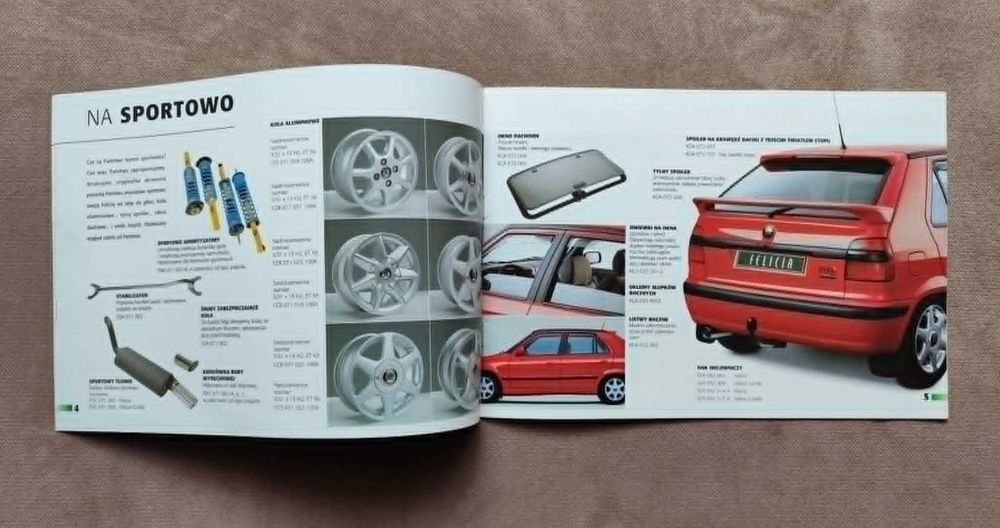 Prospekt Skoda Felicia Akcesoria