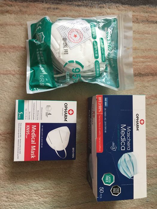 Maseczki medyczne nowe - różne - np KN95