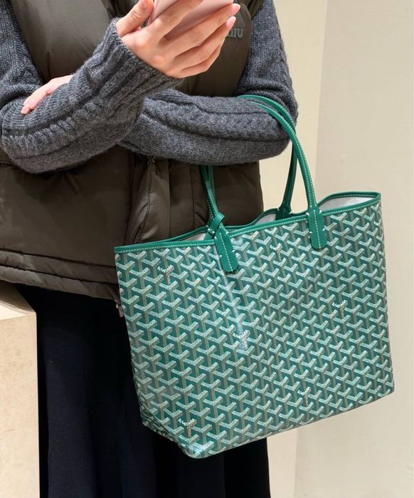 Сумка шоппер Goyard гоярд повний комплект бутика шкіра сумочка