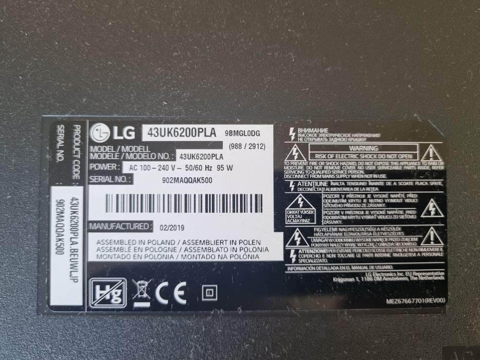 Fitas Led para TV LG de 43 Polegadas