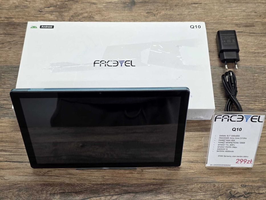 Tablet Facetel Q10 8/128GB stan bdb gwarancja