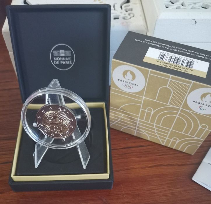 Moeda colorida - Comemorativa de 2€ - Jogos Olímpicos e Paraolímpicos