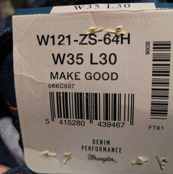 WRANGLER Texas Stretch Make Good W121ZS64H