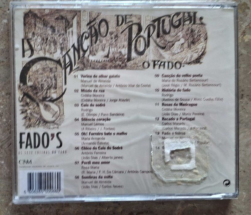 Fado CD - A canção de Portugal - Novo e selado