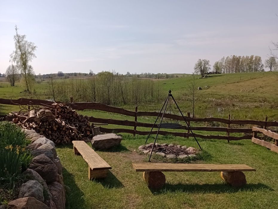 Domek 6 os. z balią, sauną jezioro Hańcza, Suwalski Park Krajobrazowy.