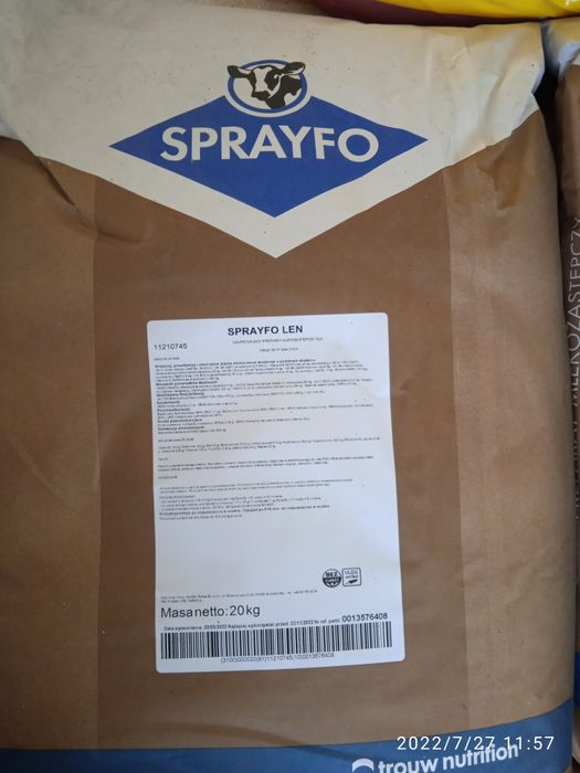 Sprayfo niebieskie, mleko dla cieląt od 4 dnia