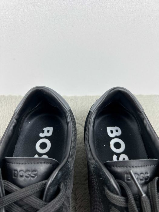 Buty damskie czarne sneakersy Boss Titanium 40