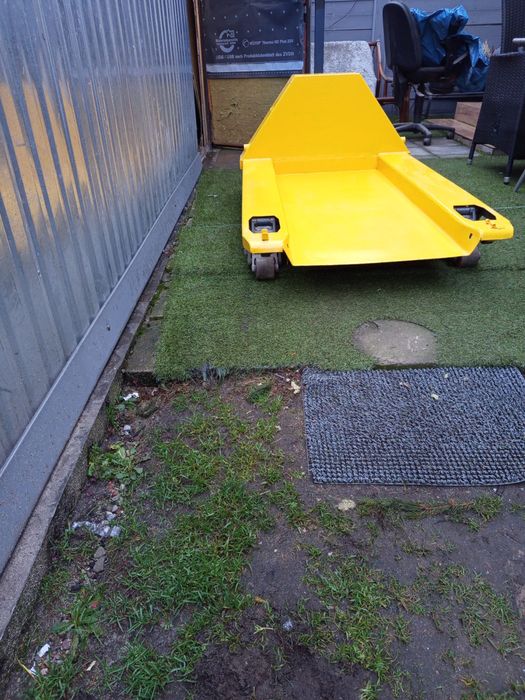 Wózek paletowy paleciak z podłogą platforma!