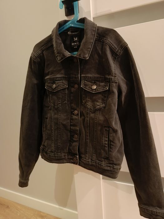 Kurtka Jeansowa denim/czarna rozm 34