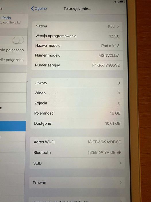 Apple iPad mini 3 16GB + pokrowiec