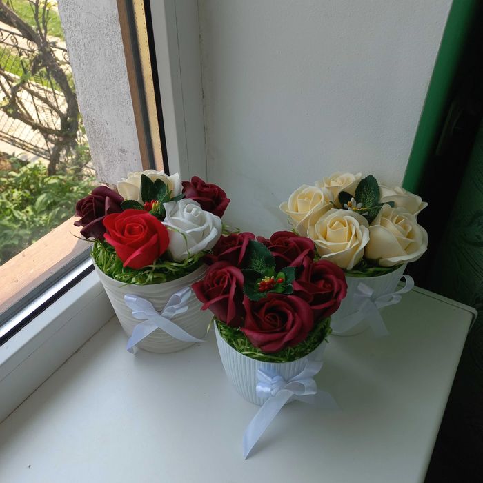 Мильні квіти, мильні букети