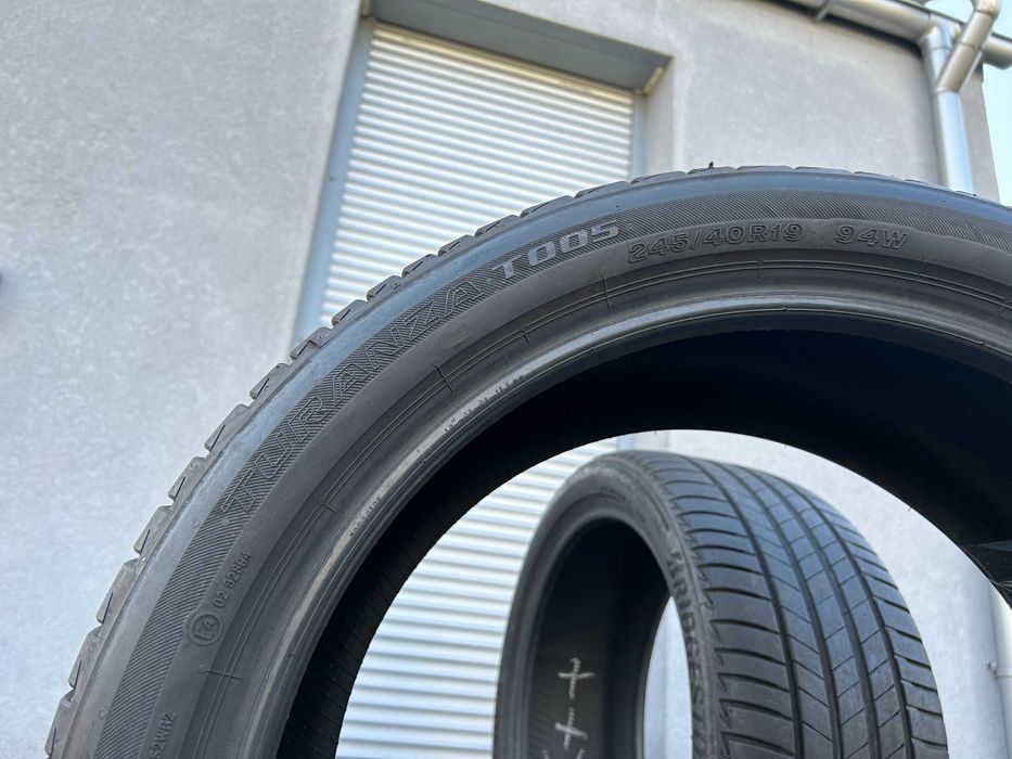 2szt letnie 245/40R19 Bridgestone 6mm 2021r świetny stan! L3081 gwar