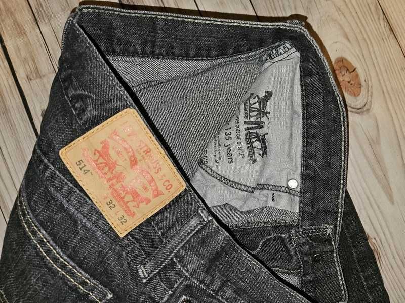 Spodnie jeansowe Levi's  514 W32 L32 czarne