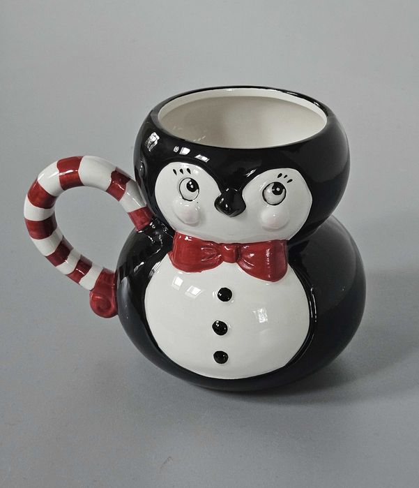 Склянка чашка з різдвяним мотивом Пінгвін