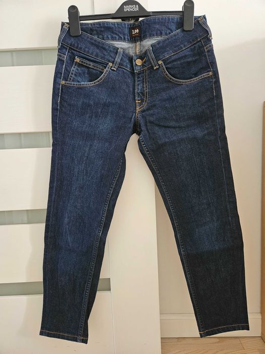 Spodnie jeans niski stan, do kostki Lee Amy 29 x 31