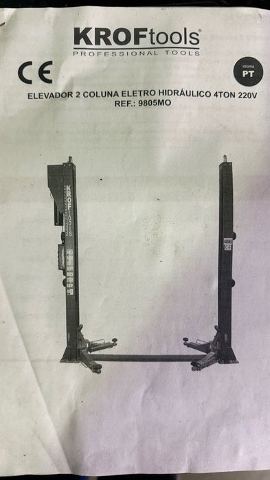 Elevador Krooftools 4T 220V NOVO