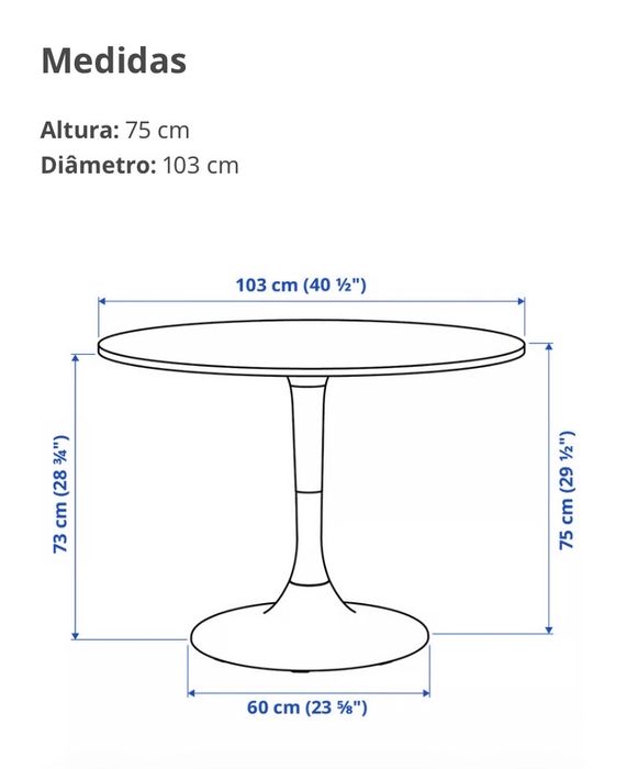 Mesa refonda branca Ikea como nova