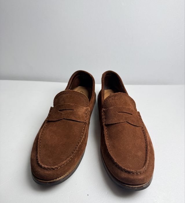 Mokasyny skórzane Clarks r. 42  peny loafers