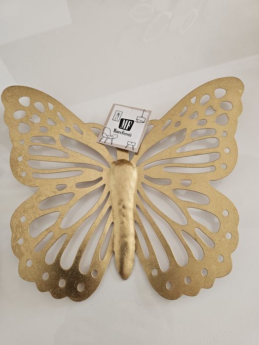 Par de borboletas decorativas de parede Mauro Ferretti