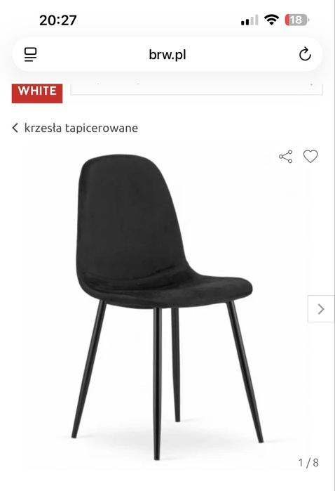 Krzesła  tapicerowane caly zestaw