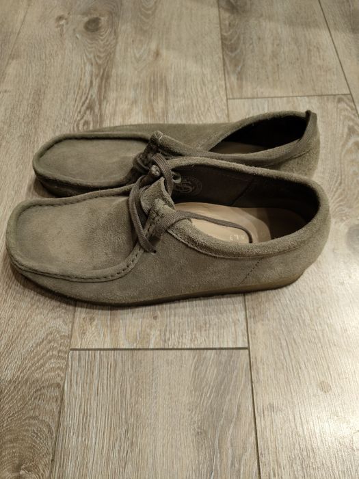 Замшеві чоловічі мокасини черевики  Clarks wallabee boot