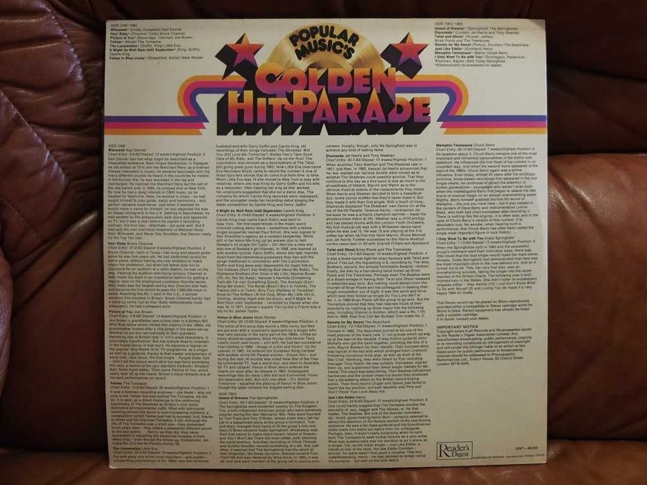 Popular Music's Golden Hit Parade 62-63 (vinil LP)