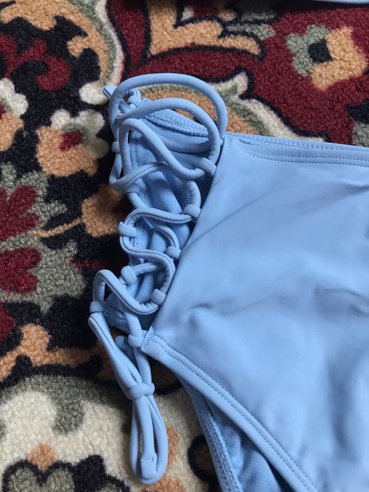 Bebe голубий роздільний купальник бебе розмір ХL