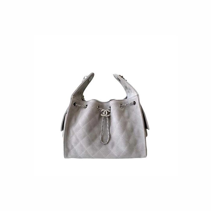 Сумка 25 Small Handbag Suede Leather Grey