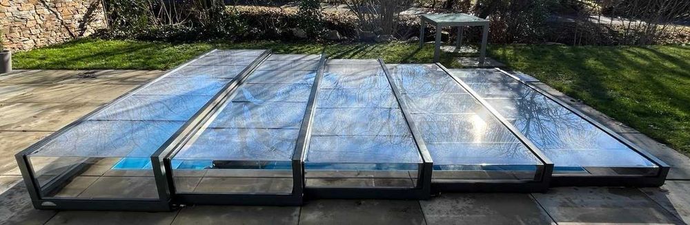 Zadaszenie basenowe, basenu 2.8 x 5.4 x 0.5m - gotowe do transportu.