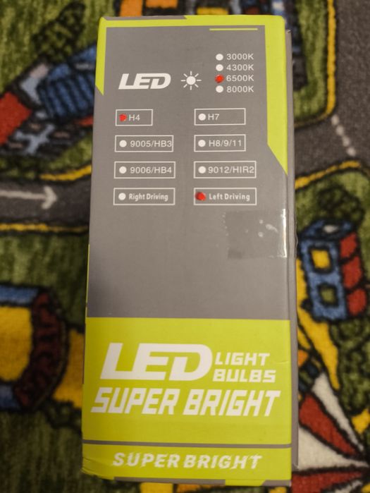 Автомобільні Led лампи Bi-led mini лінзи H4