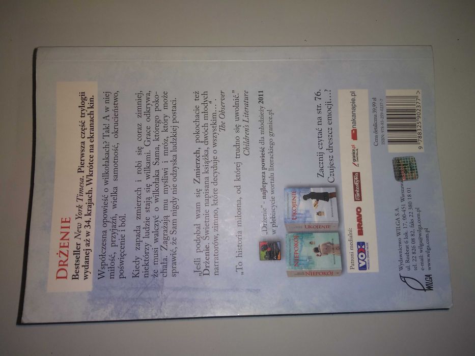 Dobra książka - Drżenie Maggie Stiefvater (P28)