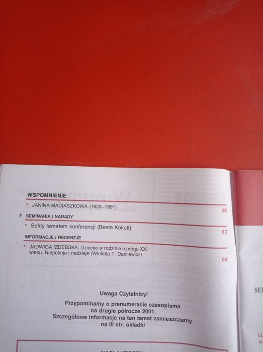 Problemy opiekuńczo-wychowawcze, nr 5/2001, maj 2001