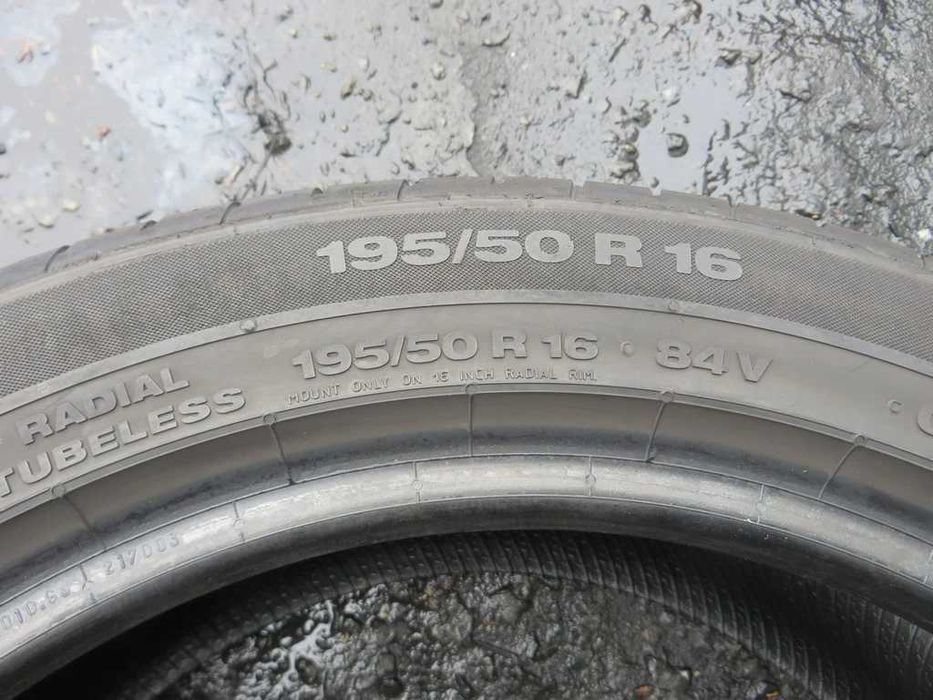 195/50 R16 84V Continental PremiumContact2 Літо 2штуки Шини б/у
