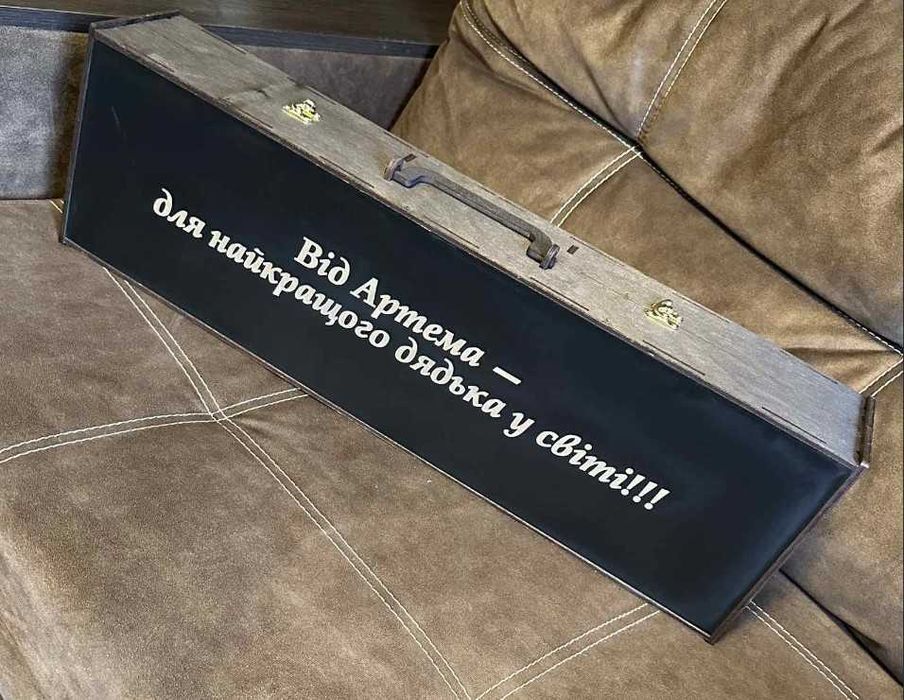 Набір шампурів в кейсі  шашличний набір   подарунок чоловіку   КВАРТЕТ