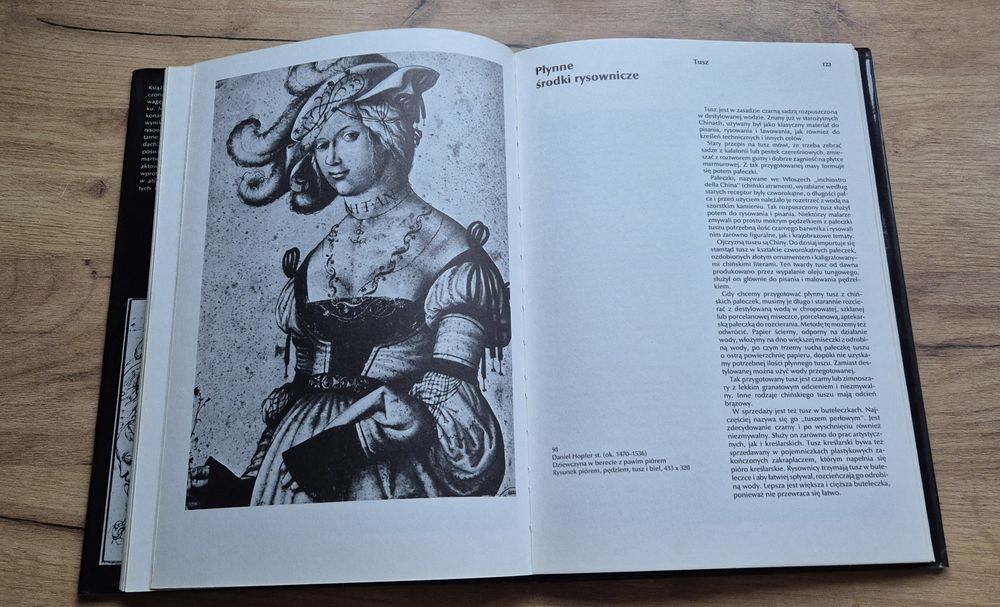 Książka twarda oprawa Techniki Rysunku 1982  Karel Teissig PRL rysunek