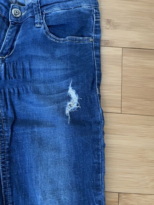 Spodnie jeansowe z przetarciami tally weijl 34