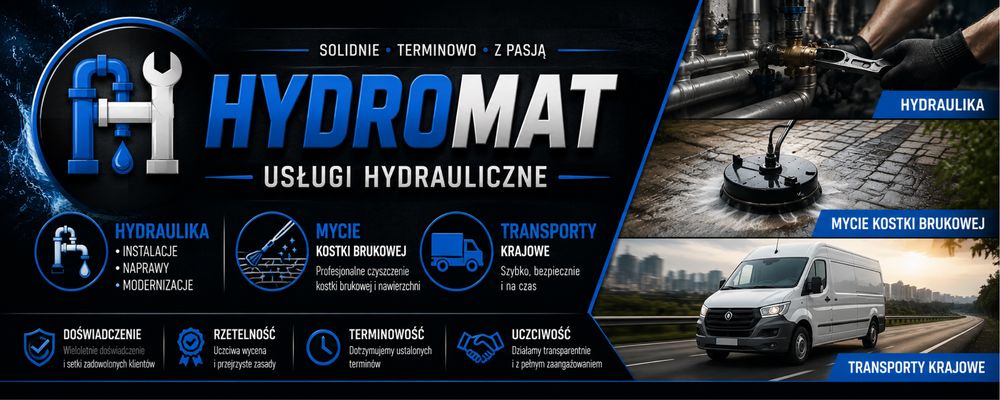 Uslugi hydrauliczne , usuwanie awarii , modernizacja instalacji