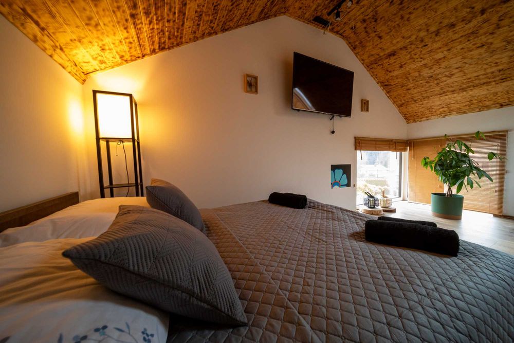 Apartamenty, nocleg domek dom góry Beskid Sądecki sauna balia