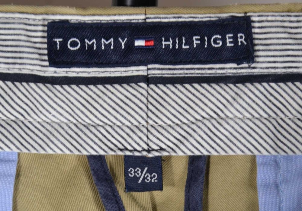 TOMMY HILFIGER Brooklyn Chino Spodnie Męskie 33/32 Oryginalne Super Stan
