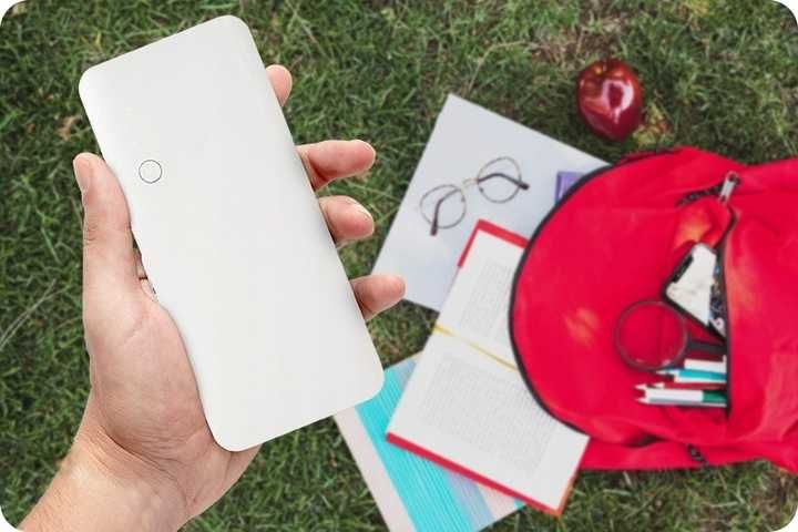 SZYBKI Powerbank 20000 mAh 3xUSB czarny zewnętrzna bateria wytrzymały