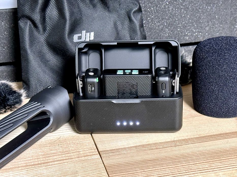Zestaw mikrofonowy bezprzewodowy DJI MIC + uchwyt do wywiadów FV23%