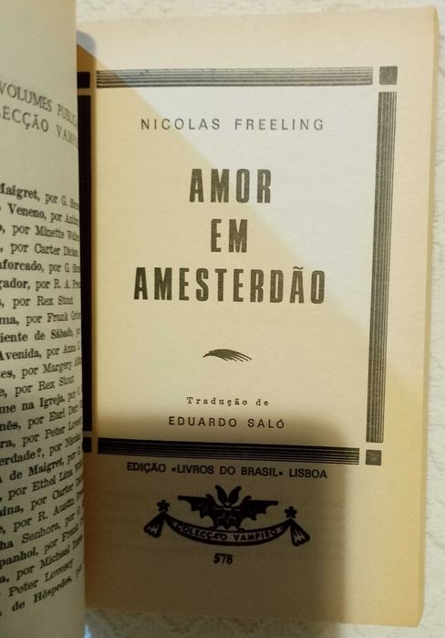 Amor em Amesterdão, Nicolas Freeling