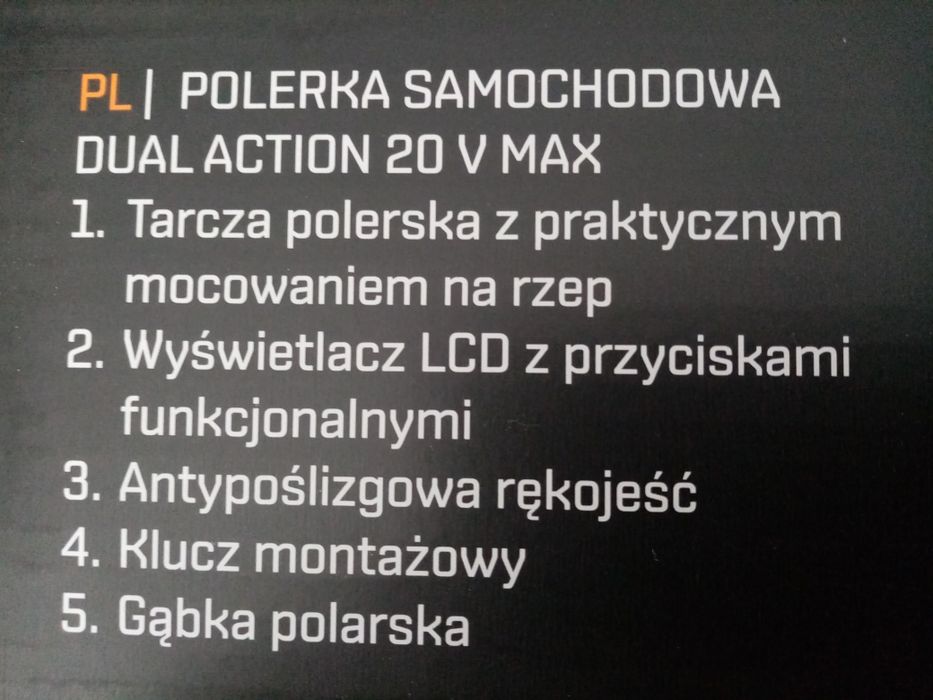 Polerka akumulatorowa do lakieru Nowa  20V Niteo