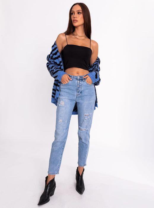 Jeansy damskie MoM Fit