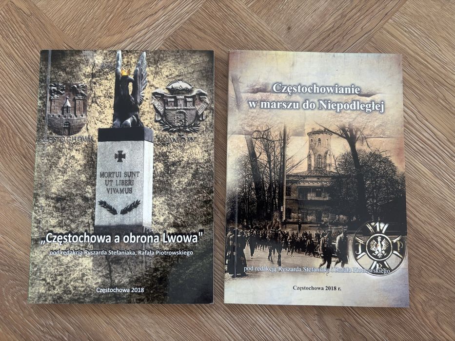 Częstochowa Historia Zestaw 2 książki Obrona Lwowa Marsz do Niepodległej 2018
