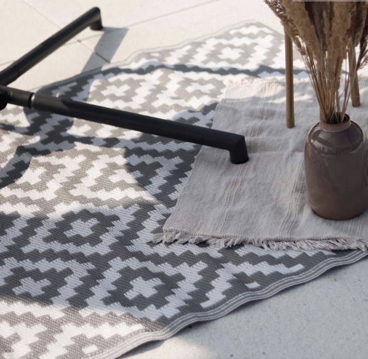 Dywan tarasowy scandi grey 160x230 na taras balkon wodoodporny